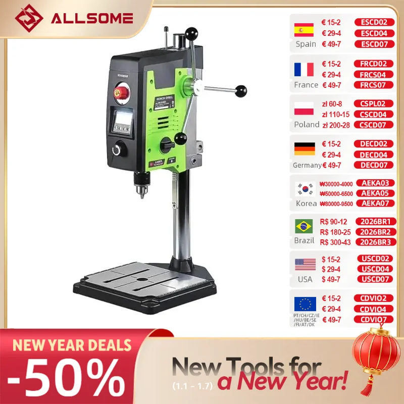 6-Speed Bench Drill Press