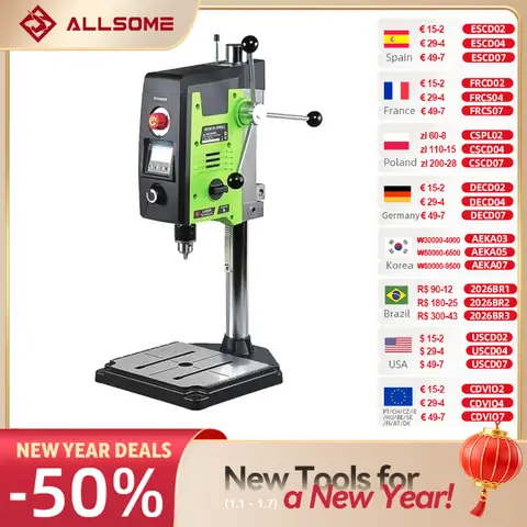 6-Speed Bench Drill Press Allsome