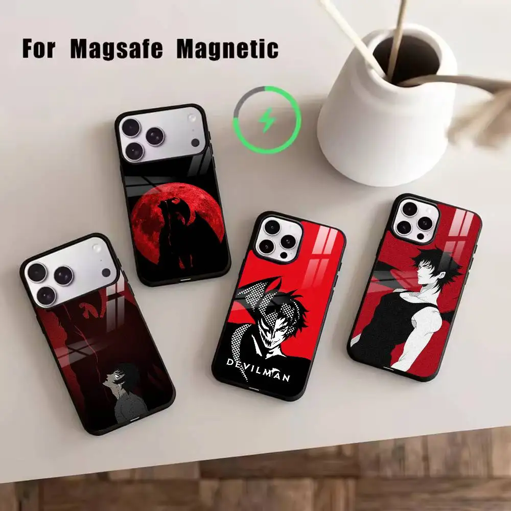 

DC-Devilman C-Crybaby Phone Case For iPhone17,16,15,14,13,12,11 Plus,Pro Magnetic For Magsafe Wireless Charging