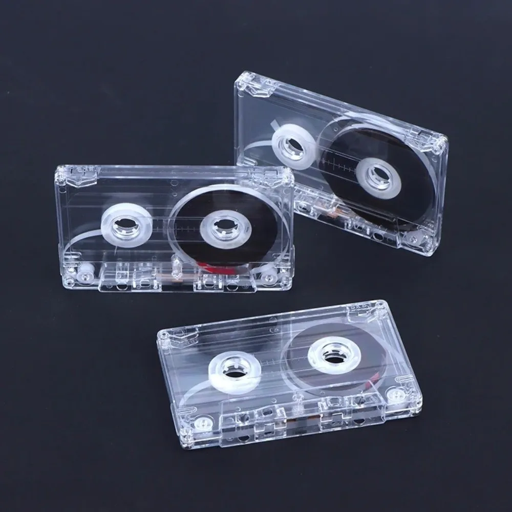 45/60/90 Minutes Standard Cassette Storage Box Clear Color Blank Tape Player Speech Music Recording Magnetic Audio Tape