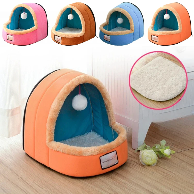 

S/M/L Four Seasons General Semi-closed Cat Nest Warm Winter Online Celebrity Cat Nest Dog Kennel Detachable Cat Supplies