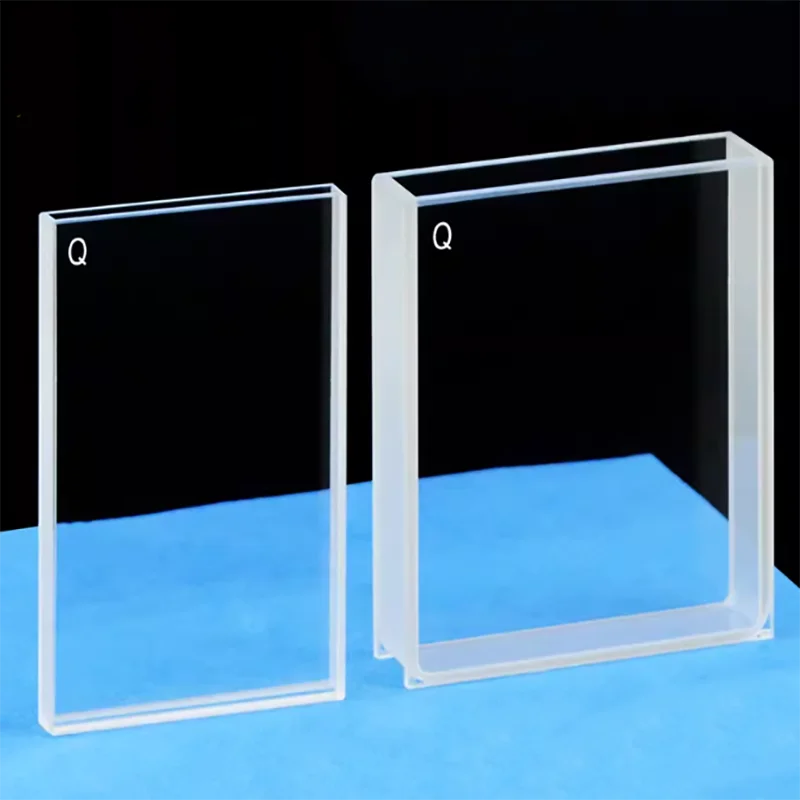 

Quartz two-way cuvette large surface high light-transparent ultraviolet acid and alkali resistance and organic research