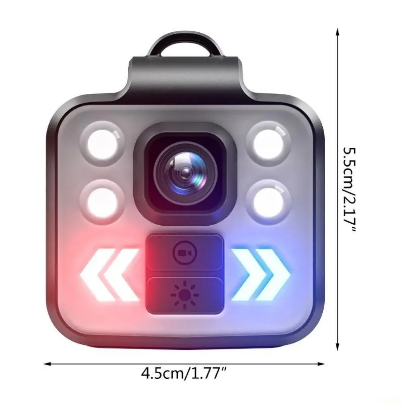 B03F Mini Body Camera, Portable Video Recorder Outdoor Sports Wireless Wearable Camera, Led Flashlight Head Lamp view 6