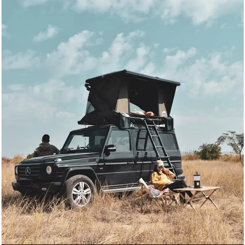 Auto Adventure Cruiser 4WD Outdoor Hard Shell Overland Offroad Camping Car Defender Roof Top Tent