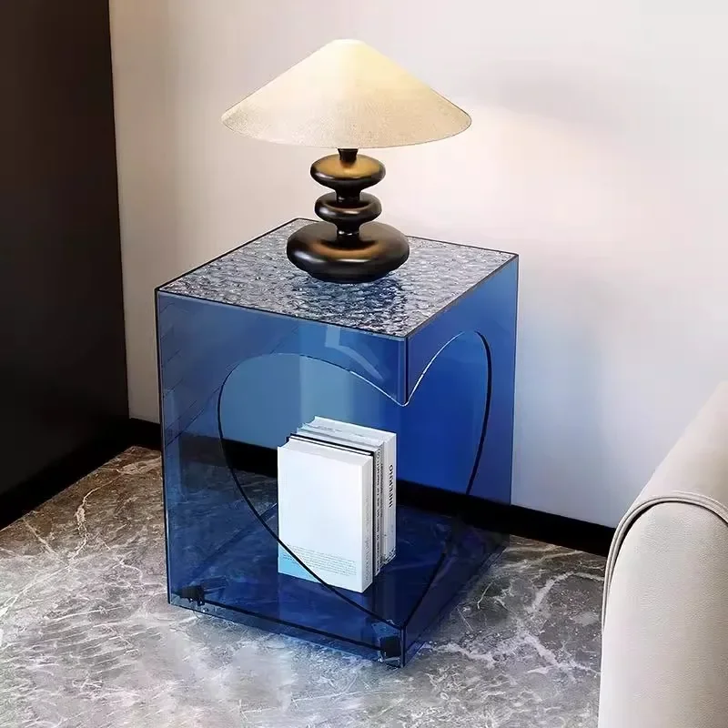 

Hair edge multi-color creative table living room home corner bedroom light luxury bedside table