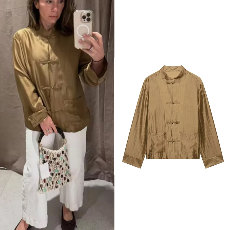 Women's Shirt 2026 New Summer Light and Comfortable Rope Knot Shirt for Women Elegant Chic Personality Resort-style Ladies Shirt