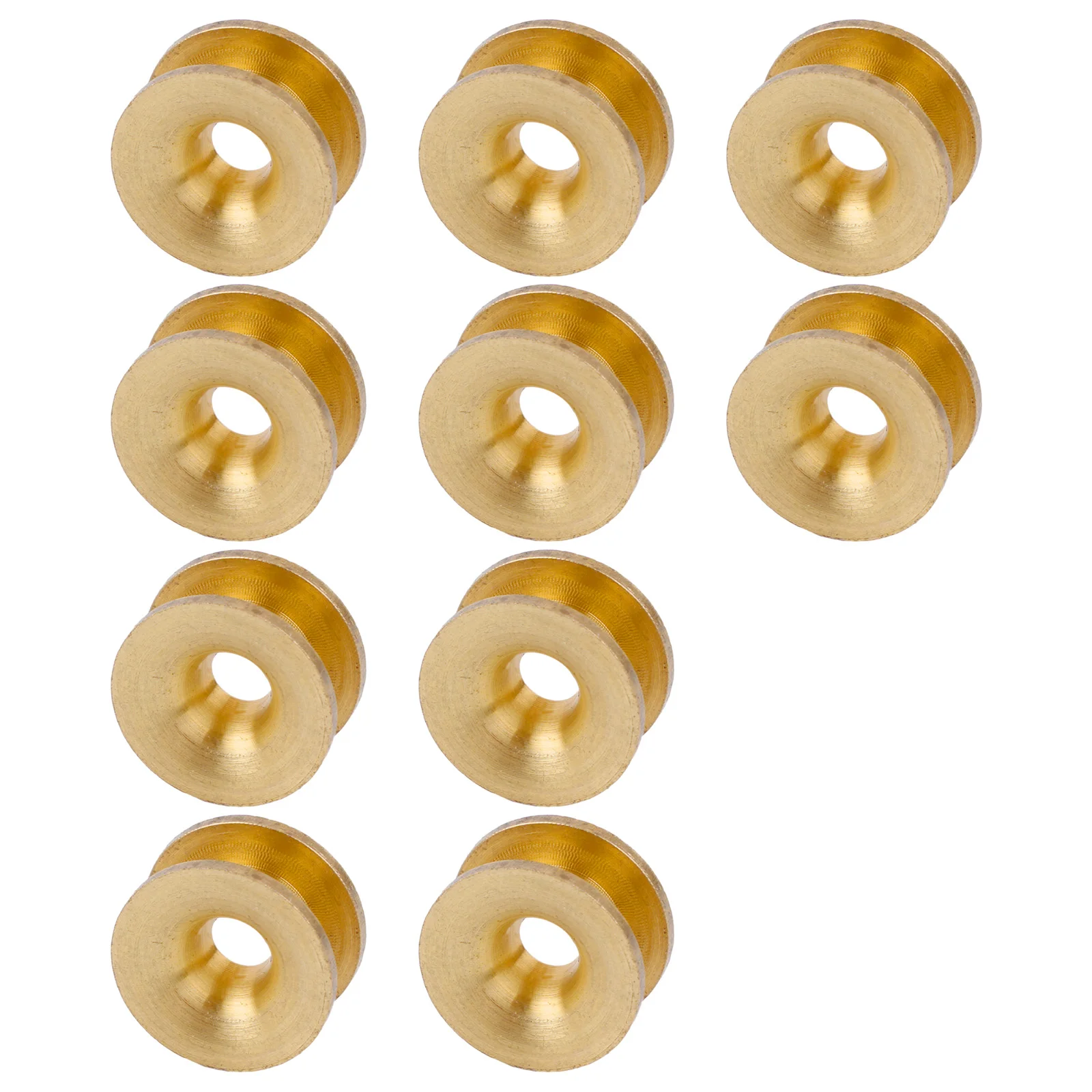 10PCS Brass Trimmer Head Eyelets, 14mm OD 4.3mm ID, Easy Install Replacement for Brush Cutter, Garden Tools Accessories