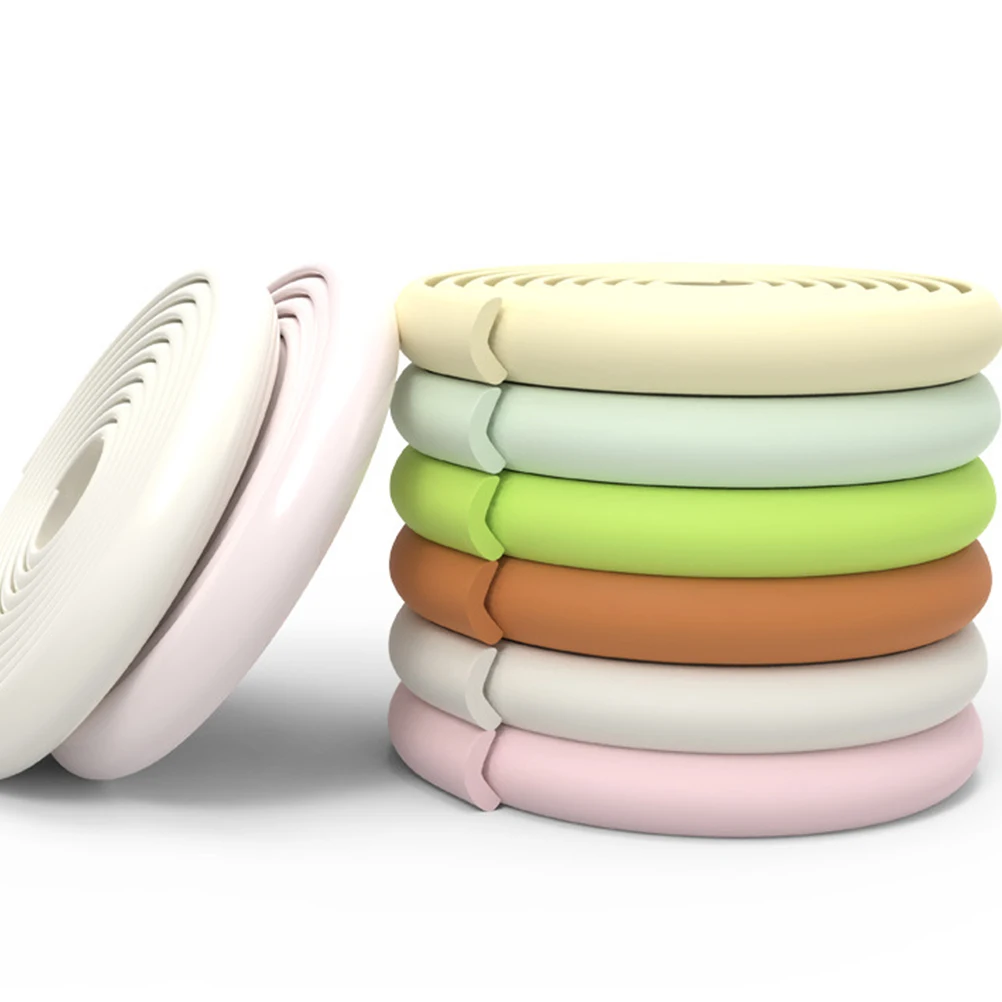 شريط حماية مضاد للتصادمات للأطفال، أبيض متين وقابل للتصادم، شريط ممتص للصدمات لزوايا المنزل للرضع