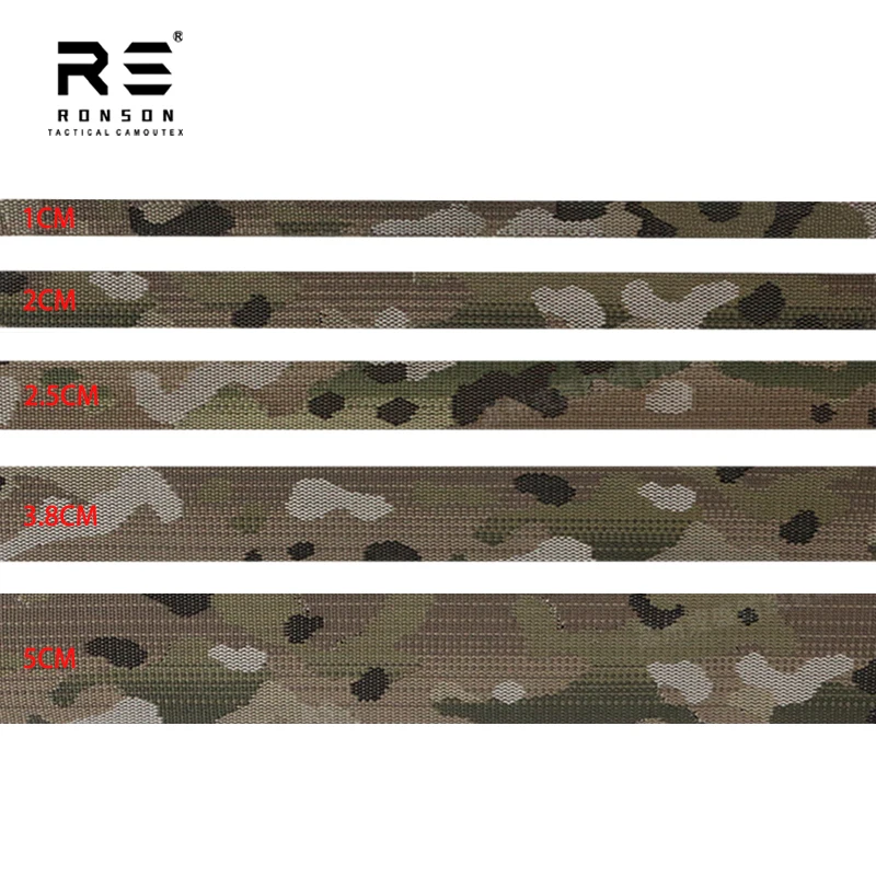 

Mc Camouflage Jacquard Polyester Webbing Strap With IRR Near Infrared Treatment for Tactical Gears Bags Use Stock in All Sizes
