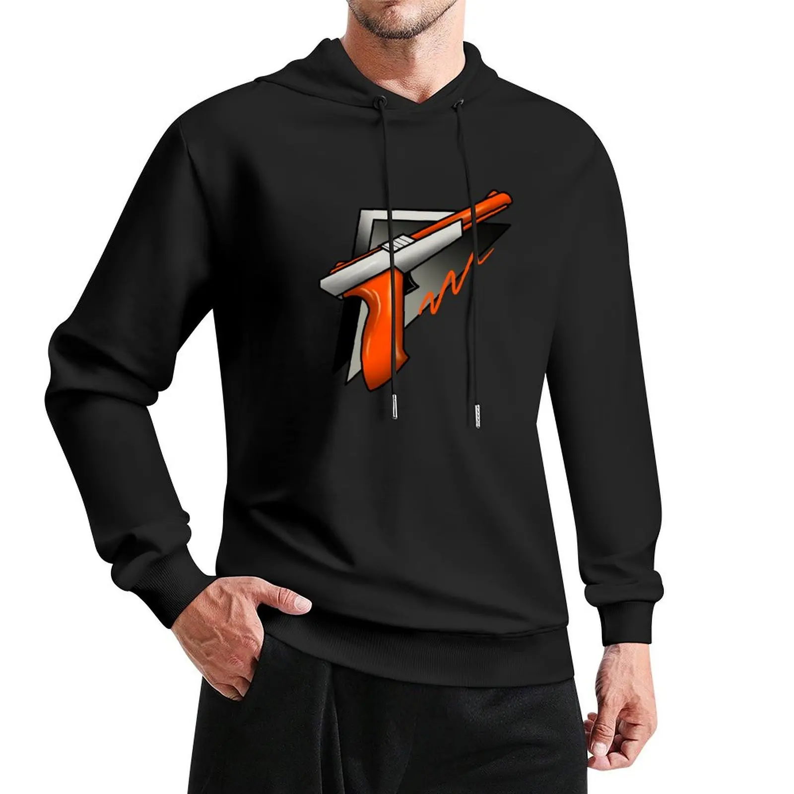 1980s Vintage Retro Gaming Controller Light Gun Pullover Hoodie fashion men hoodie men