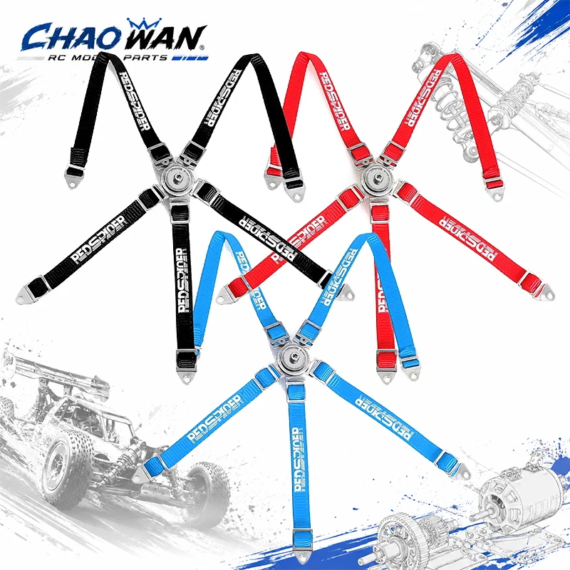 Realistic Simulation Safety Belt Decorative Seat Strap for 1/10 RC Crawler Models Compatible with Axial SCX10 III TRX6 RC Car Mo