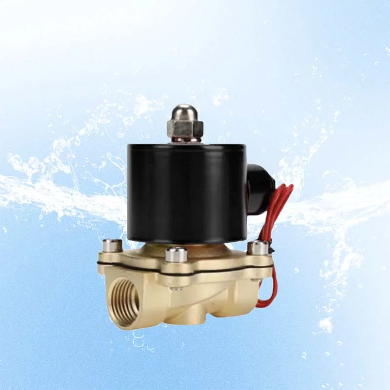 วาล์วโซลินอยด์ทองเหลือง BoyAiot ขนาด 1/2 นิ้ว แบบ 2 ทาง ซีล NBR ป้องกันการรั่วซึม สำหรับน้ำ น้ำมัน ใช้ในอุตสาหกรรม ครัวเรือน และระบบชลประทาน แบบปิดปกติ