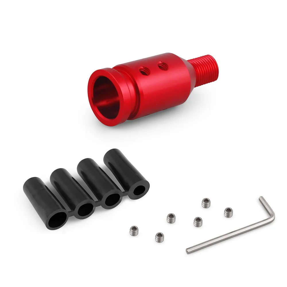 

Aluminum Shift Knob Adapter M10x1.5/M12x1.25 Universal Manual Car Gear Thread Converter