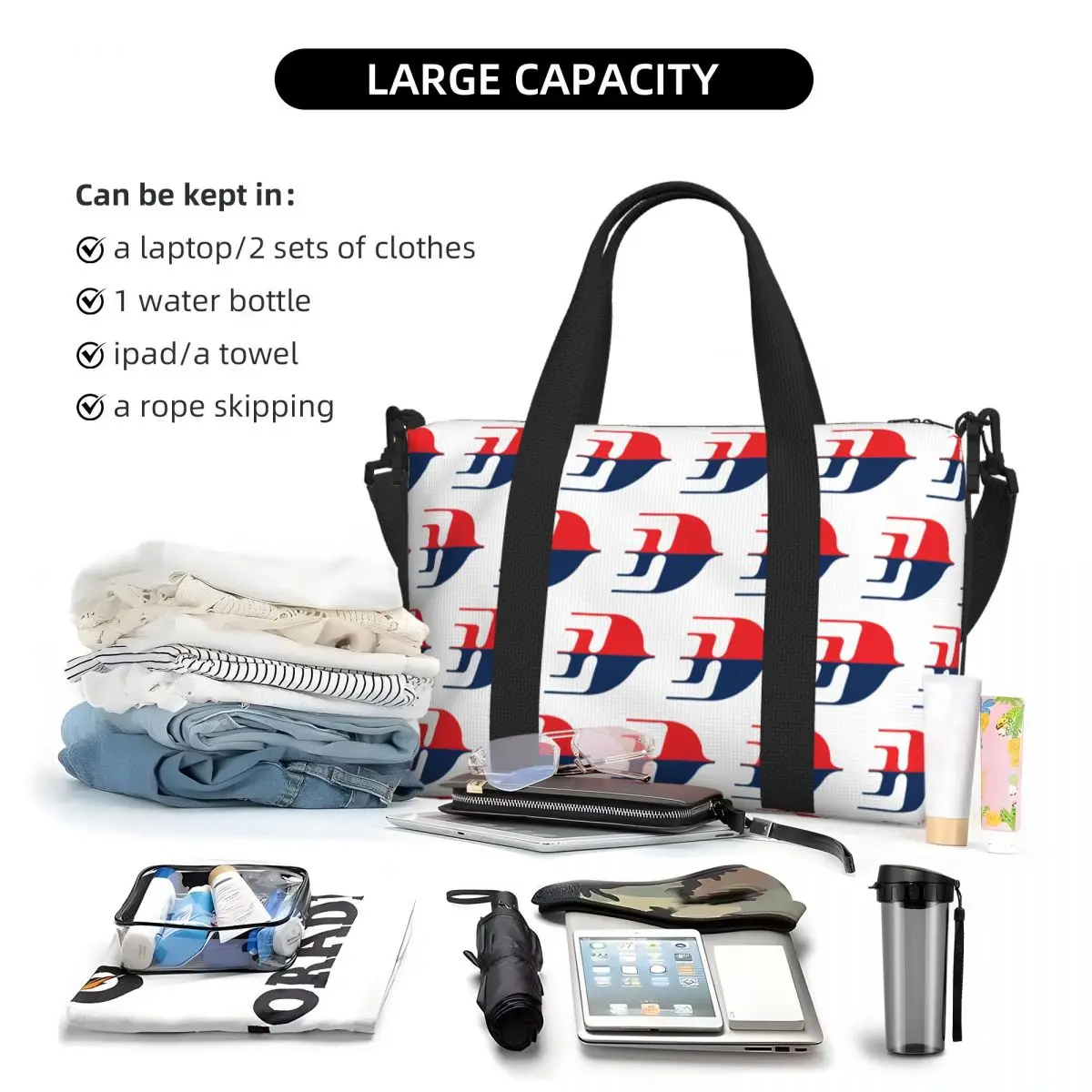 Benutzerdefinierte Malaysia Airlines Strand-Reisetasche, große Kapazität, Tragetaschen für Fitnessstudio, Yoga, Frauen, Einkaufen, Duffle-Umhängetasche