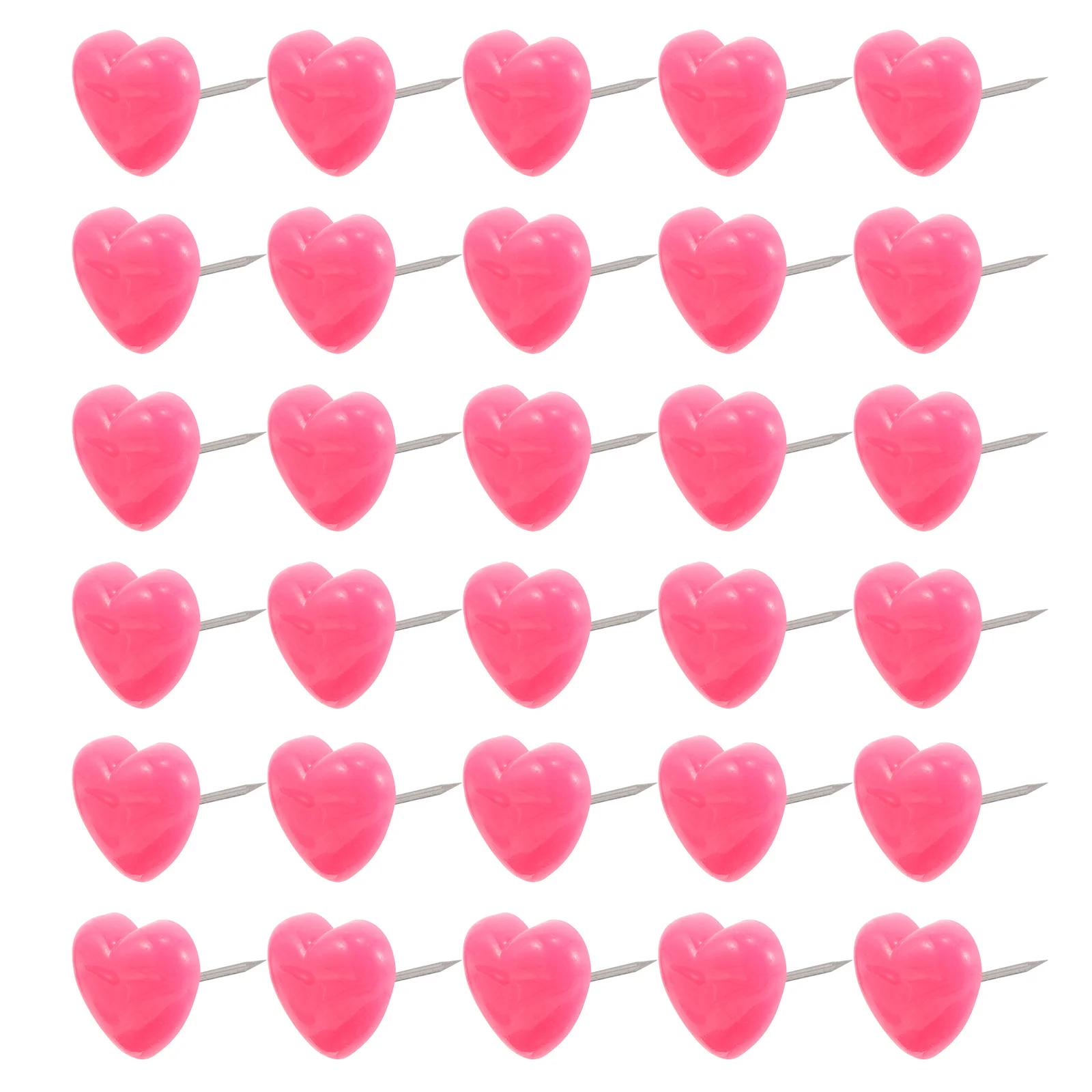 Chinchetas rosas en forma de corazón, chinchetas románticas para pared de fotos, alfileres de corcho fuertes, chinchetas creativas para decoración del hogar, 100 Uds.