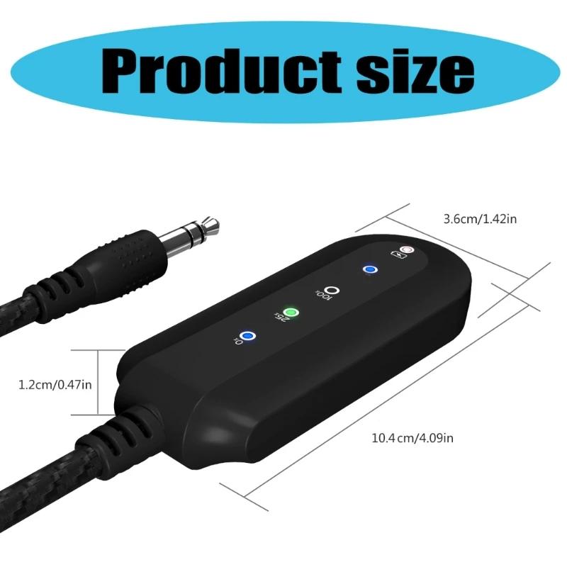 Adaptador eliminação vocais R91A BT5.3 Transmissão música para prática canto Receptor música 3 modos