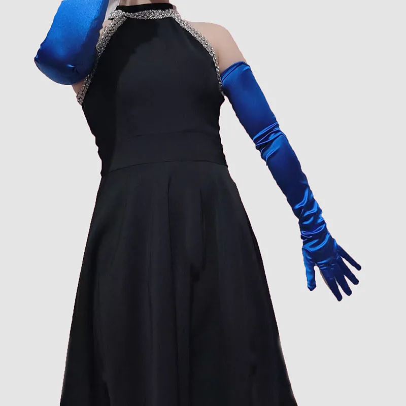 女性用-70-センチメートルエクストラロングサテン手袋オペラパフォーマンスコスチュームアクセサリーロンググローブエレガントなウェディングパーティーエチケット