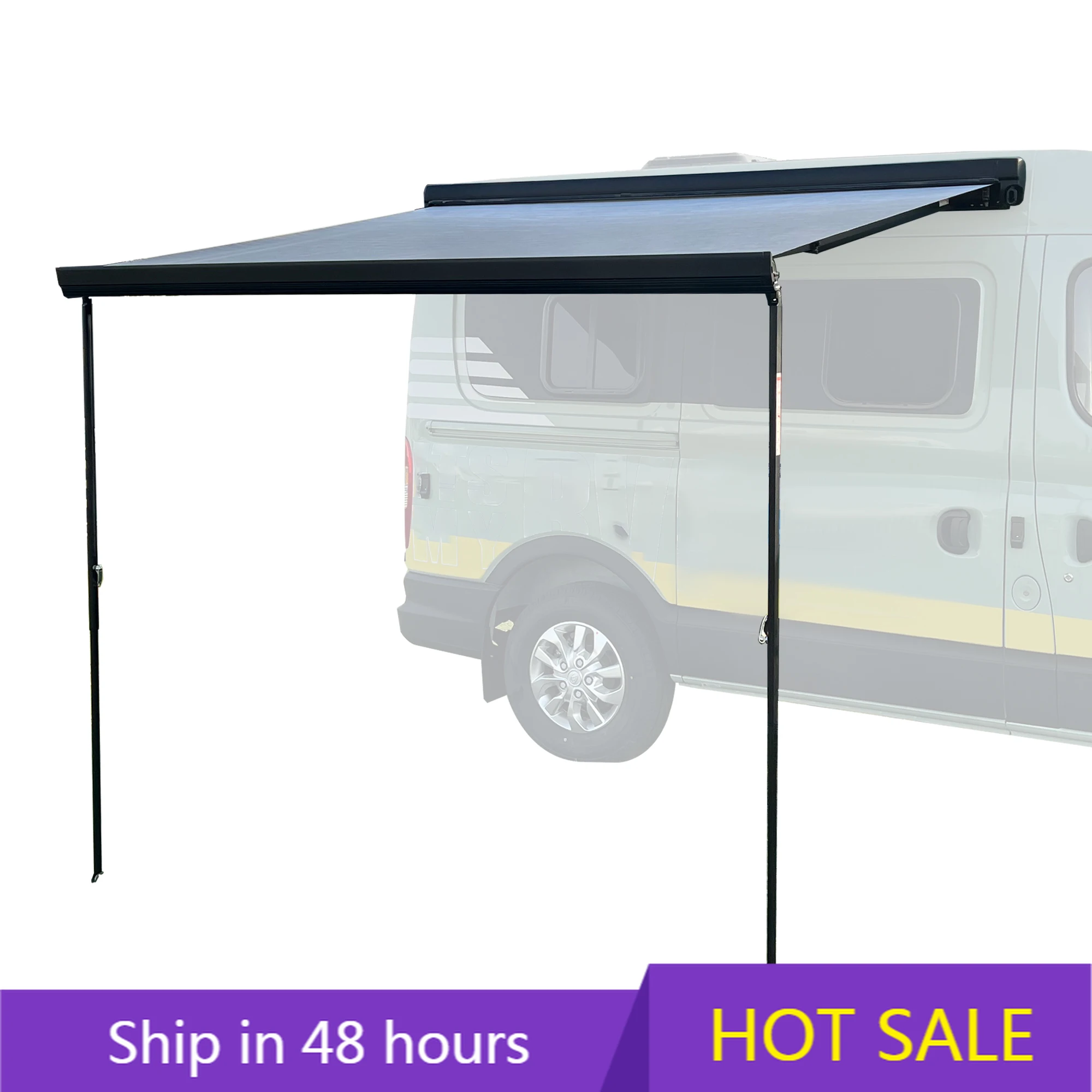 

YTYIN Wareda W5500 RV Camper Van Awning 2.5x2M Manual/Automatic Control Waterproof Outdoor Vehicle Accessory