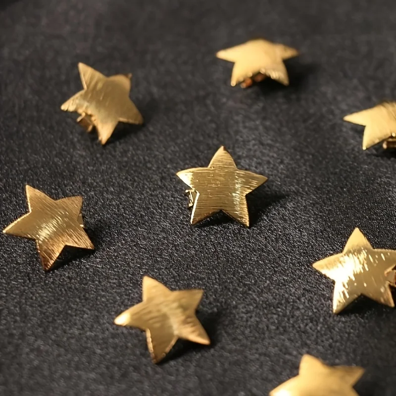 5-teiliges Set an Haarspangen in Sternform, Haaraccessoires mit einem eleganten, luxuriösen Design, süße und coole Haarspangen in Form eines fünfzackigen Sterns. – Detail 1