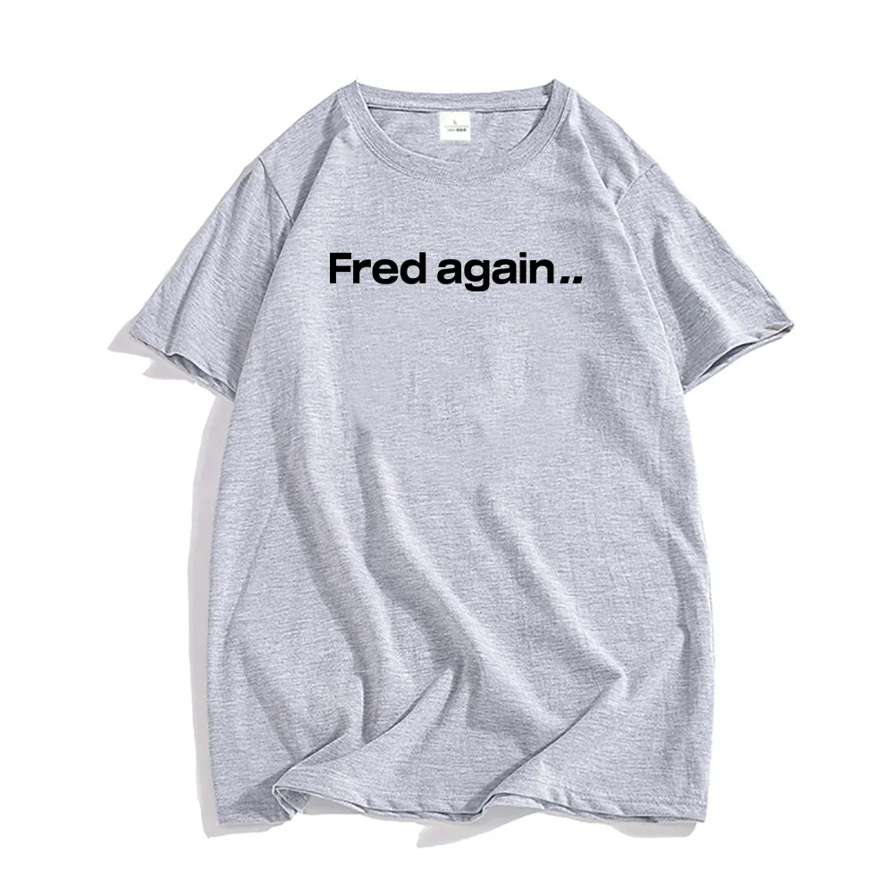 تي شيرت بأكمام قصيرة ، قطن ناعم ، فريد مرة أخرى ، طباعة جرافيك ، ملابس الشارع الهيب هوب ، ملابس الرجال ، الصيف #3