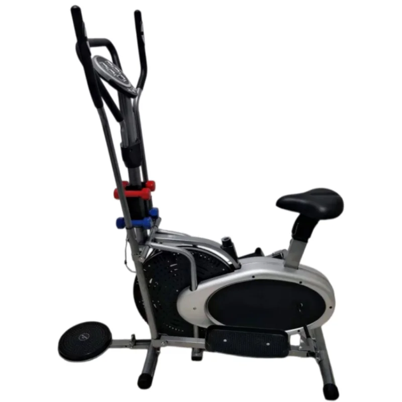 Home Gym Elliptical Cross Trainer Bike Magnetic Control with Seat Twister Multifunctional Exercise Bike for Weight Loss Exercise