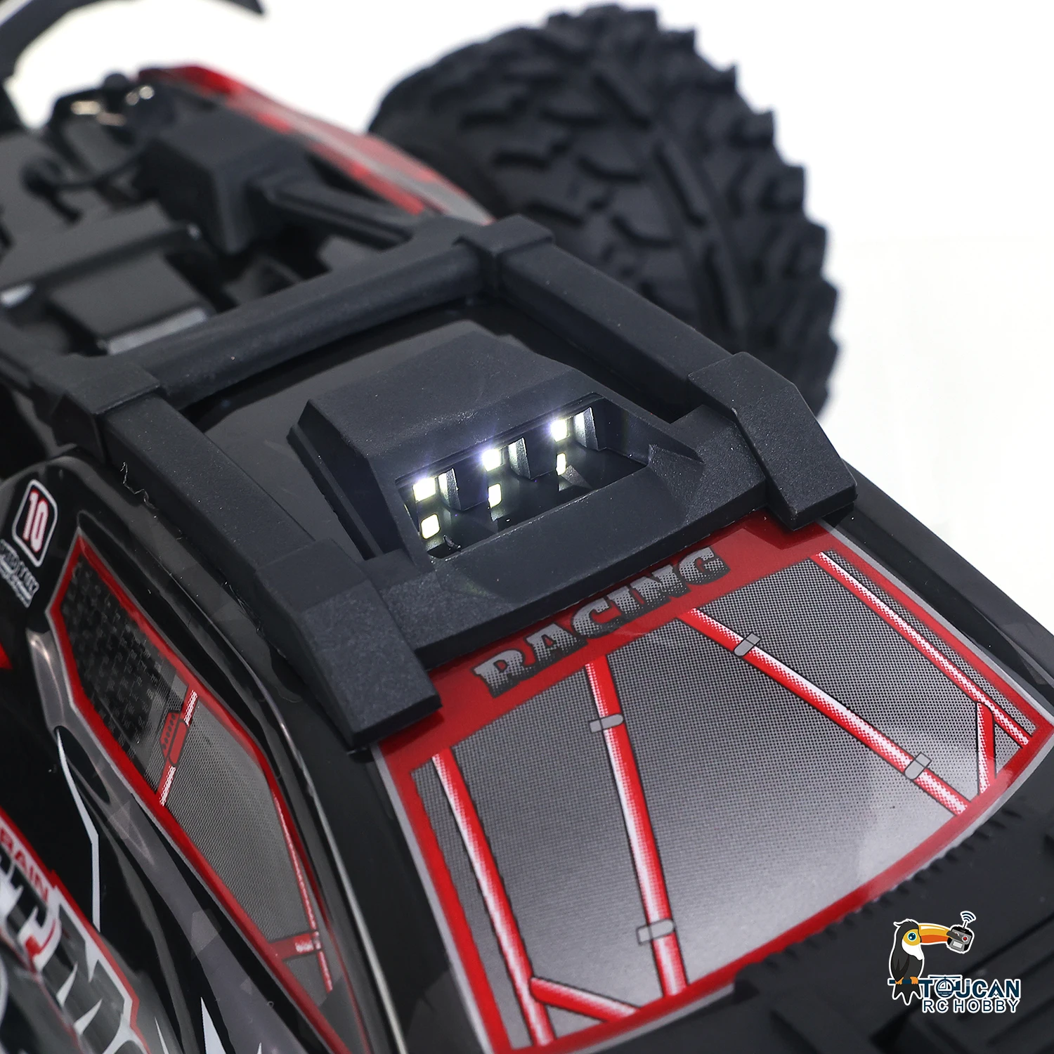 PVC-Gehäuse SCY 10101 1/10 4WD Ferngesteuertes Offroad-Auto RC Elektro-Großreifen-Truck mit Metall-Differential, Fahrbereit, LED-Licht – Detail 10