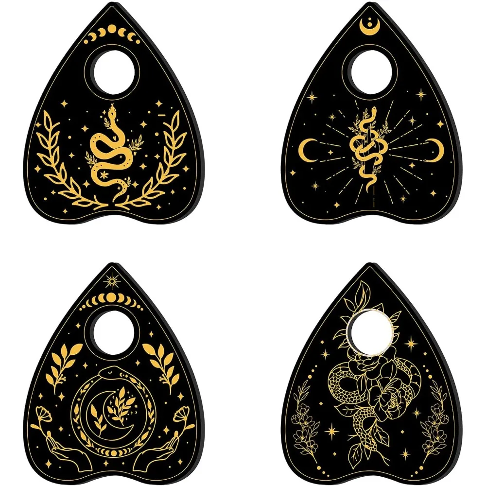 4Pcs Planchette Sphere Stands for Display Moon Snake Holder Witch Stuff Decor Witchy Gift Supplies for Ball Stone Divination