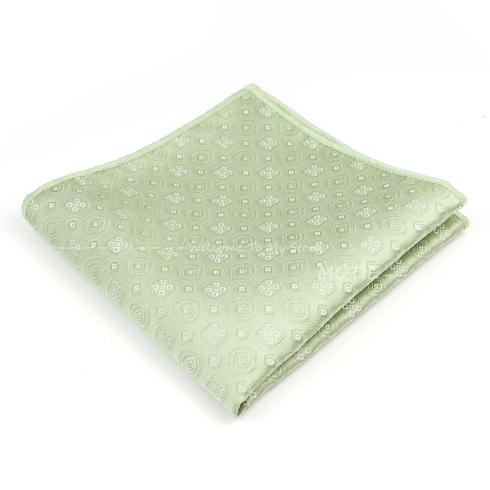 Cashew Flower Polyester Pocket Square for Men