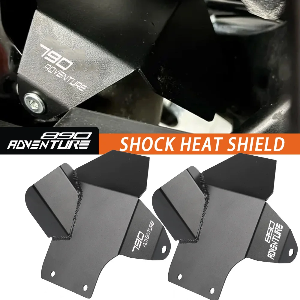 2025 2026 FOR 790 890 Adventure S R ADV 2019 2020-2023 2024 Rear Shock Heat Shield Guard Motorcycle Exhaust Pipe Protector Cover