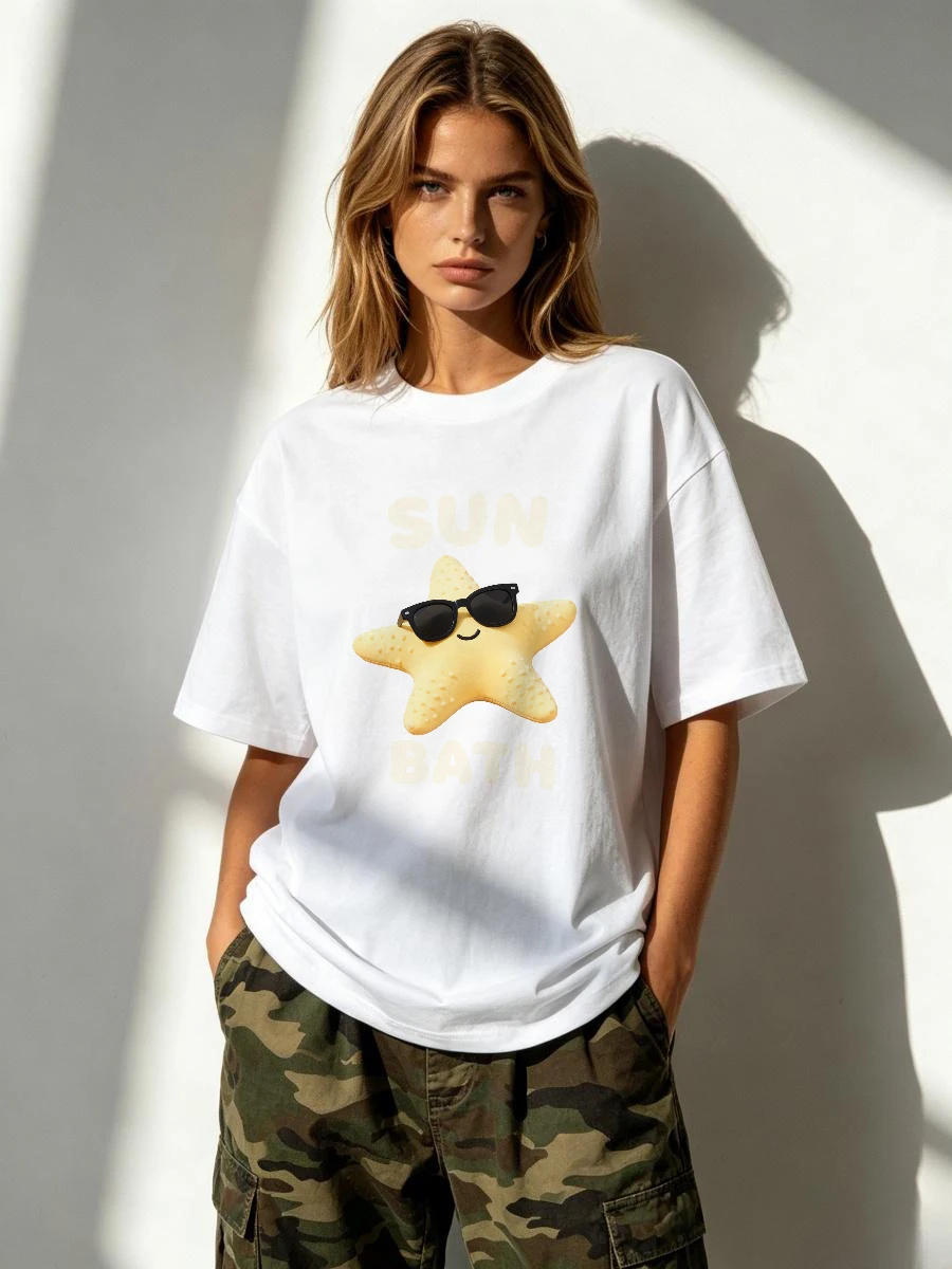 T-shirts Printemps : Nouveauté audacieuse à col évasé pour soirées karaoké entre amis – Visionnaire, Monumental, Extraordinaire, Magnétique, Athleisure