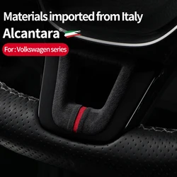 Car steering wheel sticker Alcantara suede suitable for Volkswagen Sagitar Jetta CC Golf Bora Polp interior sticker accessories