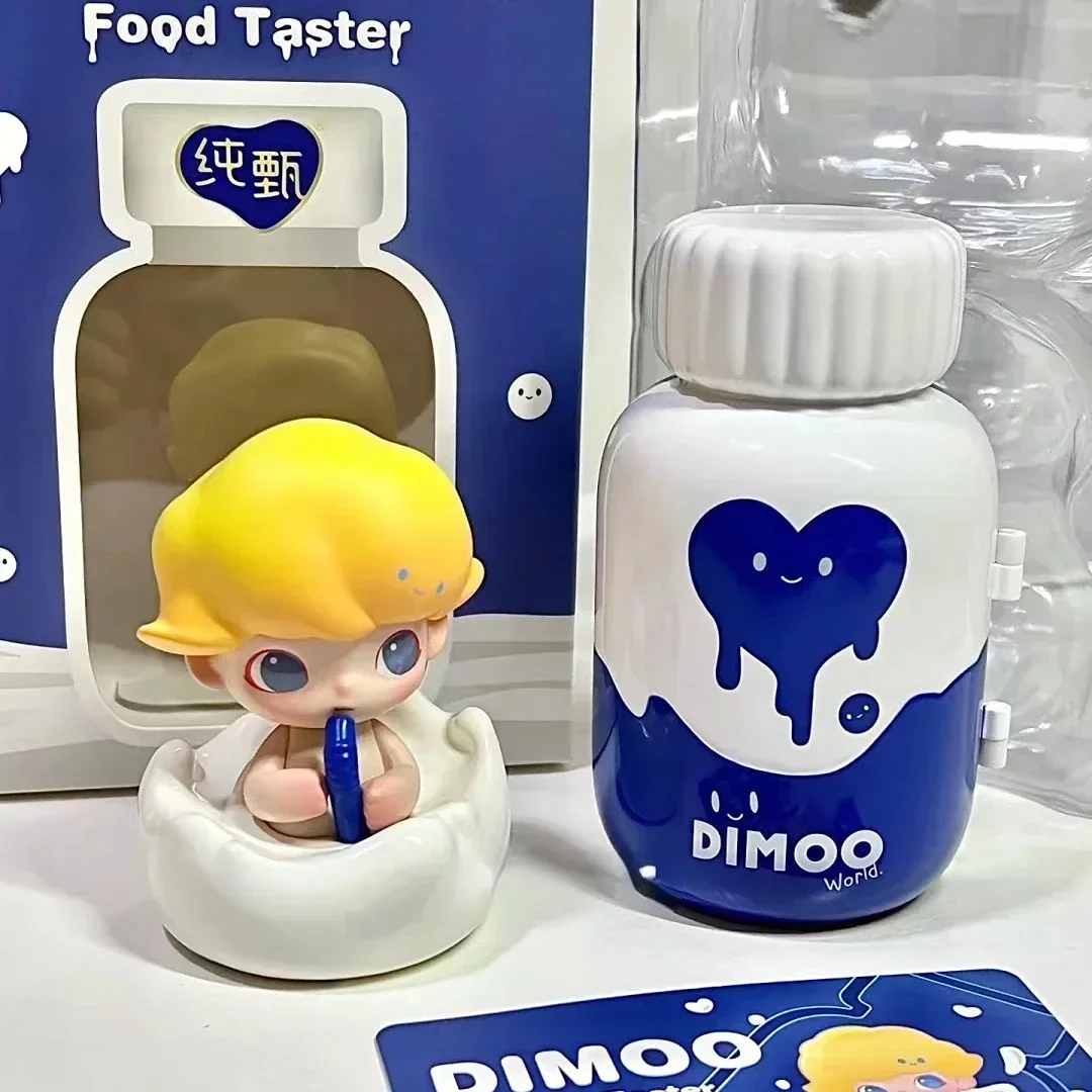 Exclusive Dimoo Yogurt Milk Blister Packge Figures Bottle Cow Kawaii Figurines Collections Toys Limited Collaboration