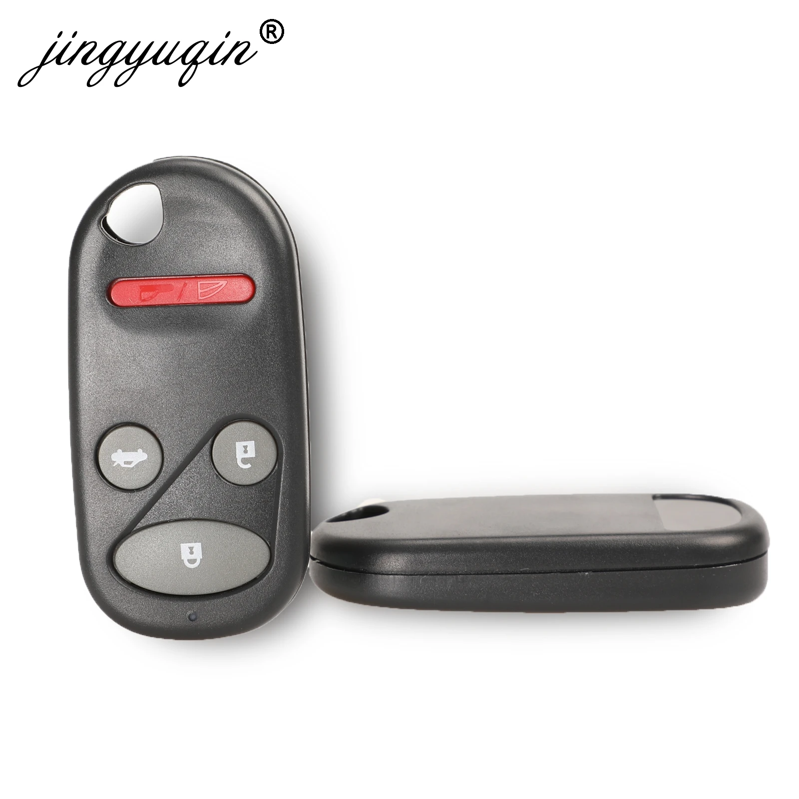 Jingyuqin 10 Pcs Remote Mobil Kunci Fob Shell 2/3/4 Tombol untuk Honda Civic CRV S2000 Accord jazz Fit Odyssey Keyless Case Ganti