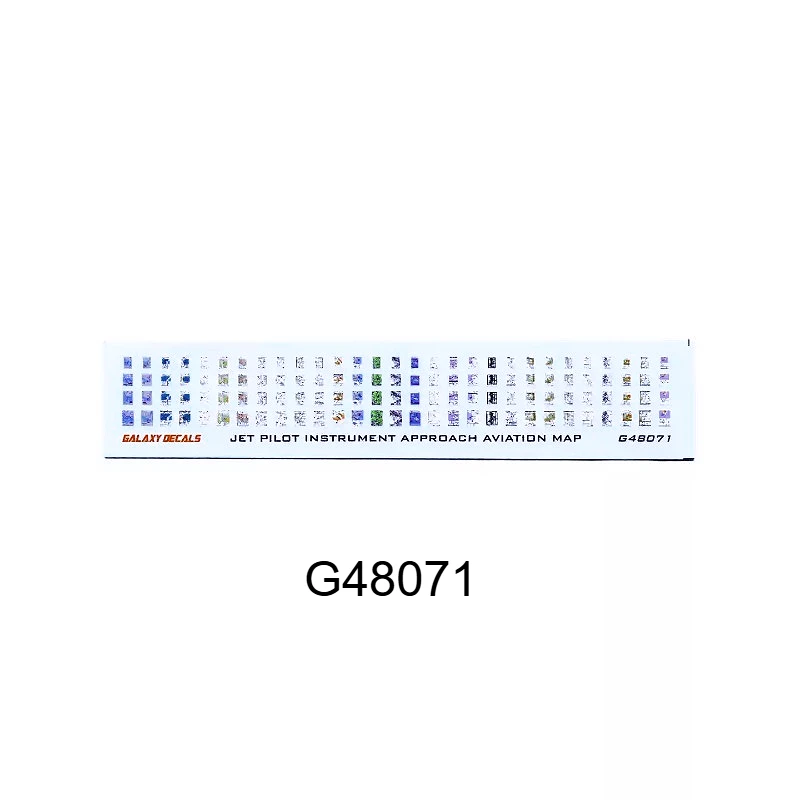 

Galaxy Details Upgrade for Modern Fighter Airplanes & Pilots G48071 1/48 Jet Pilot Instrument Approach Aviation Map Decals