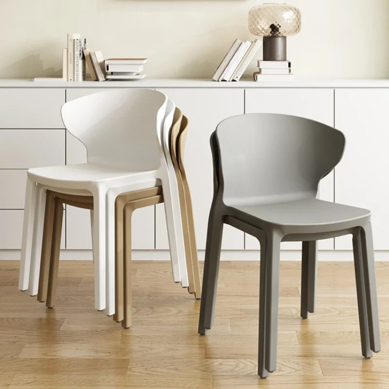 Home minimalist ischen Esszimmers tuhl Schreibtisch lernen Kunststoff Computer Ergonomie Rückenlehne bequeme nordische moderne Restaurants tühle