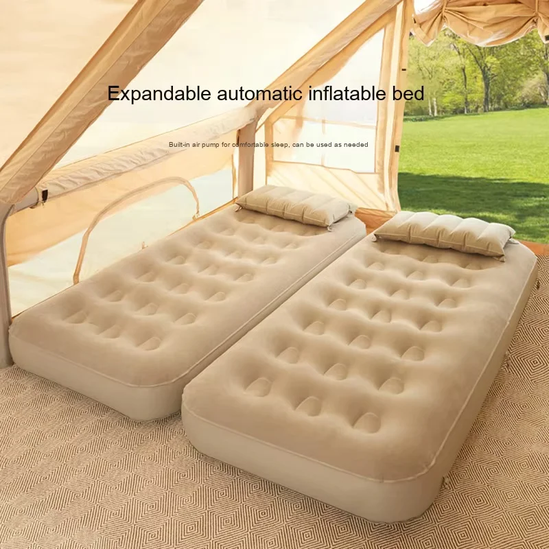 

Best Price Splicing Automatic Foldable Living Room Floor Air Outdoor Camping Sleeping Pad Inflatable Bed Mattress