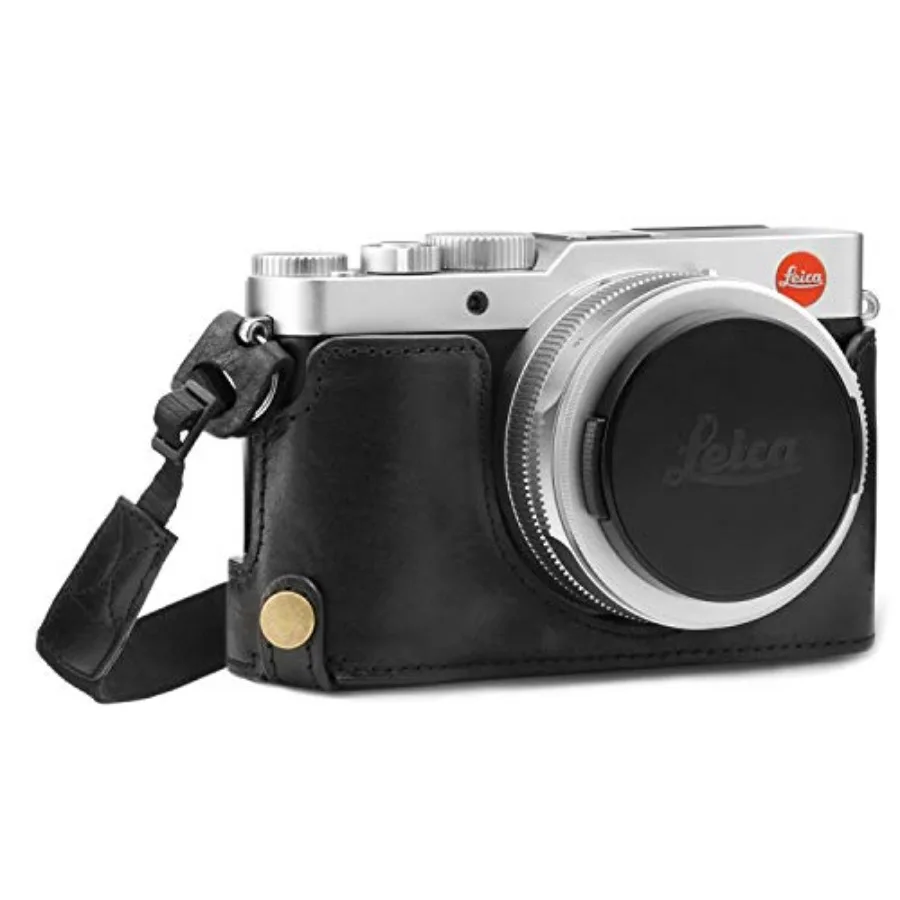 

Чехол-половинка из натуральной кожи MG1603 Ever Ready для камеры Leica D-Lux 7 - черный, универсальный размер, премиум-защитный чехол с элегантной отделкой из кожи