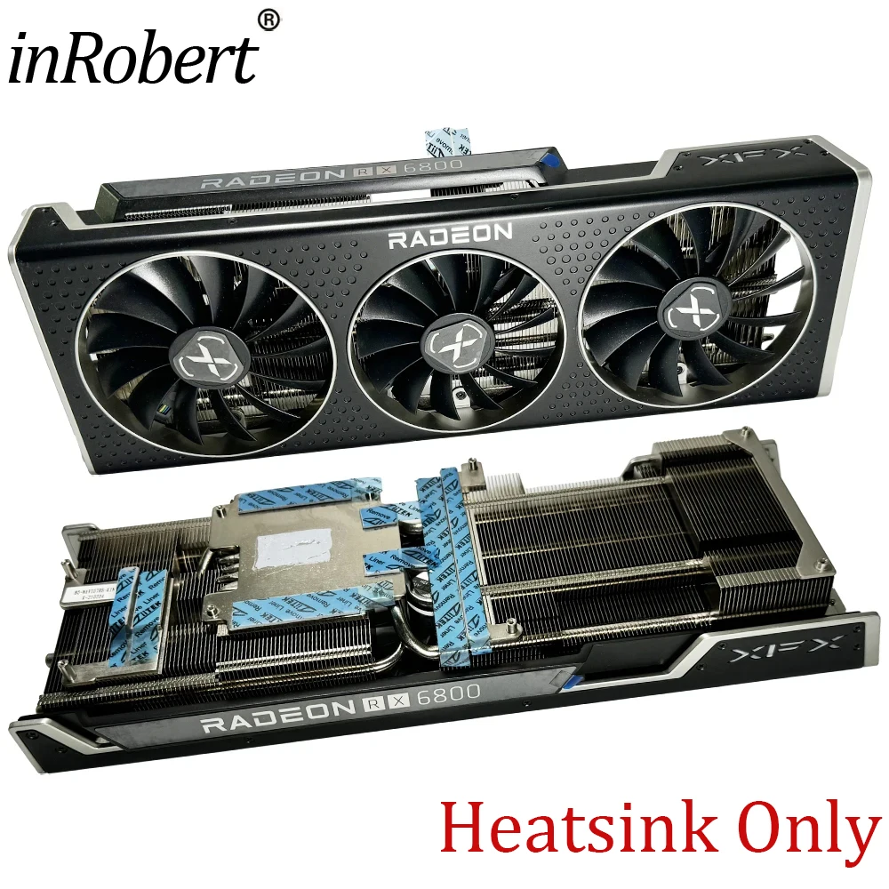Xfx radeon rx 6800用のオリジナルのrx6800ビデオカードヒートシンク,交換用ヒートシンク,n w