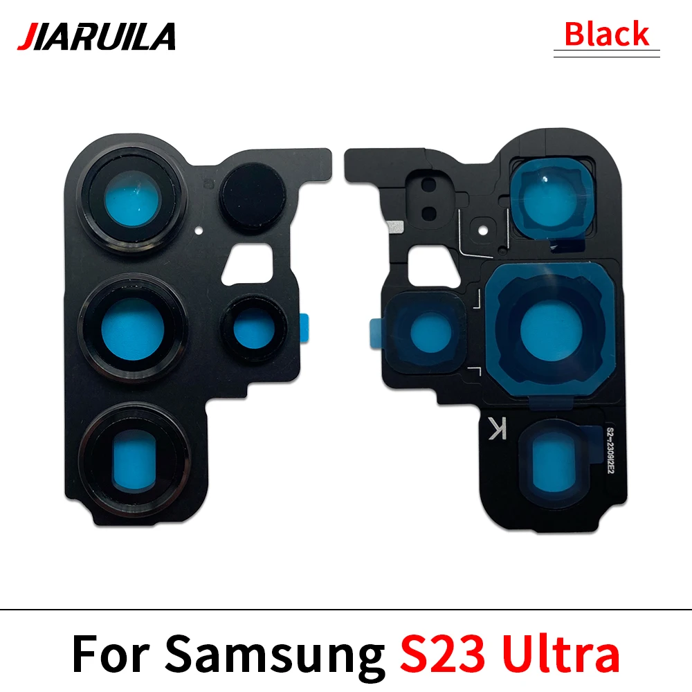 10 قطعة ، لهاتف سامسونج S23 Plus Ultra S918 S911 S916 عدسة خلفية للكاميرا الخلفية مع أجزاء إصلاح الإطار #5