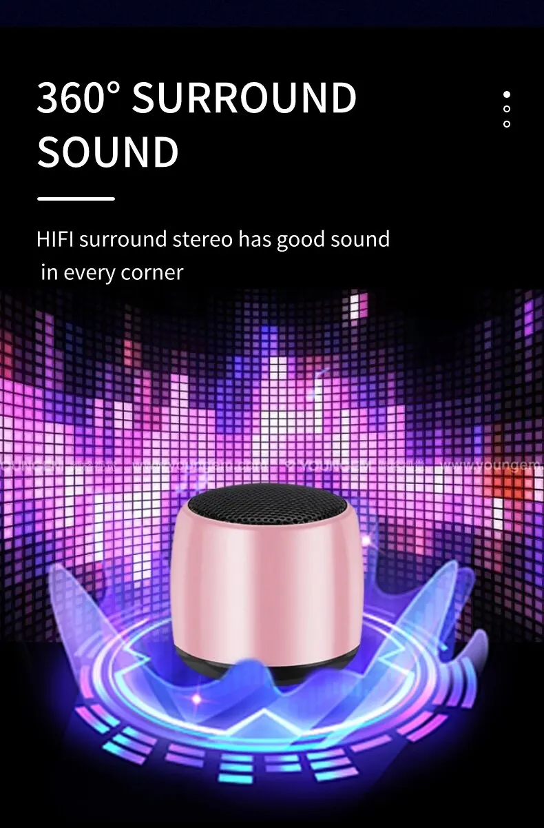M1 Portable Bluetooth Speaker Music Stereo Surround Mini USB Outdoor Subwoofer Audio Player Speaker With Microphone For Phone PC