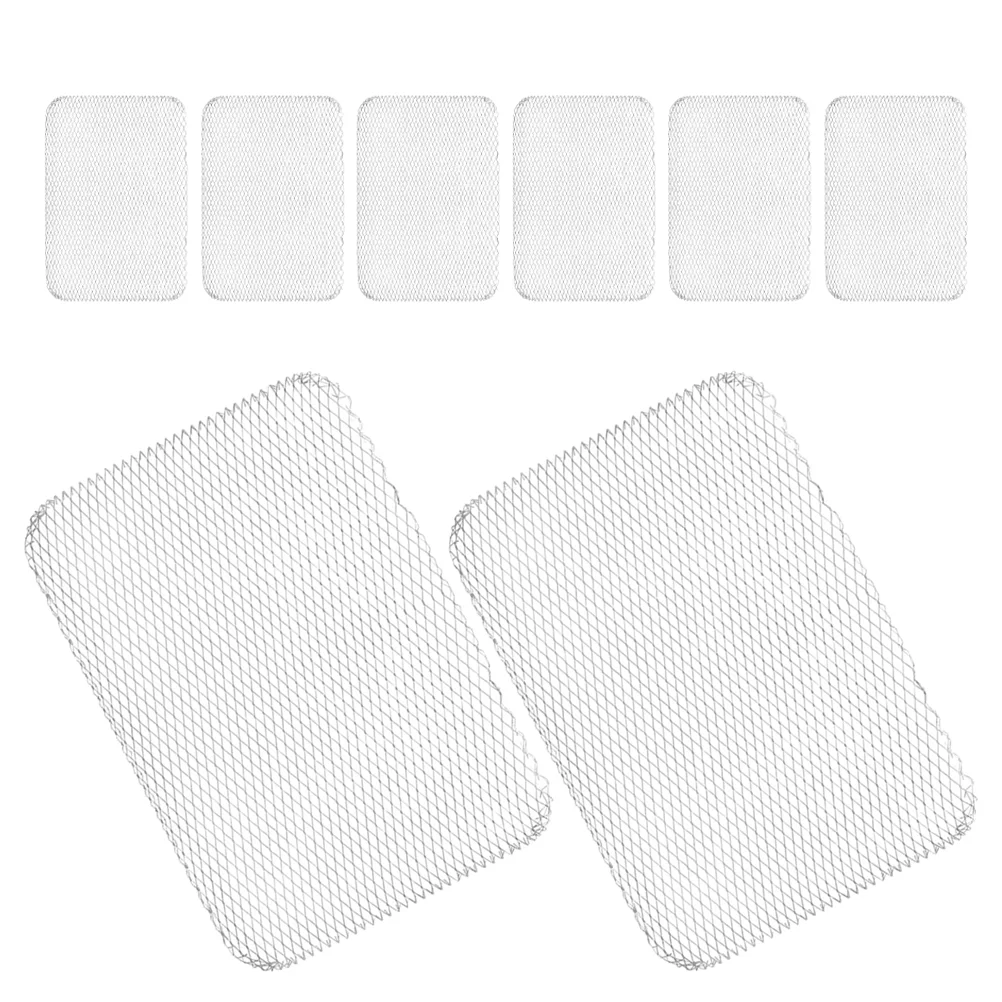 

8 Pcs Barbecue Grill Pad Mat Charcoal Grills Mats for Grilling Mesh Bbq Baking Net Aluminum