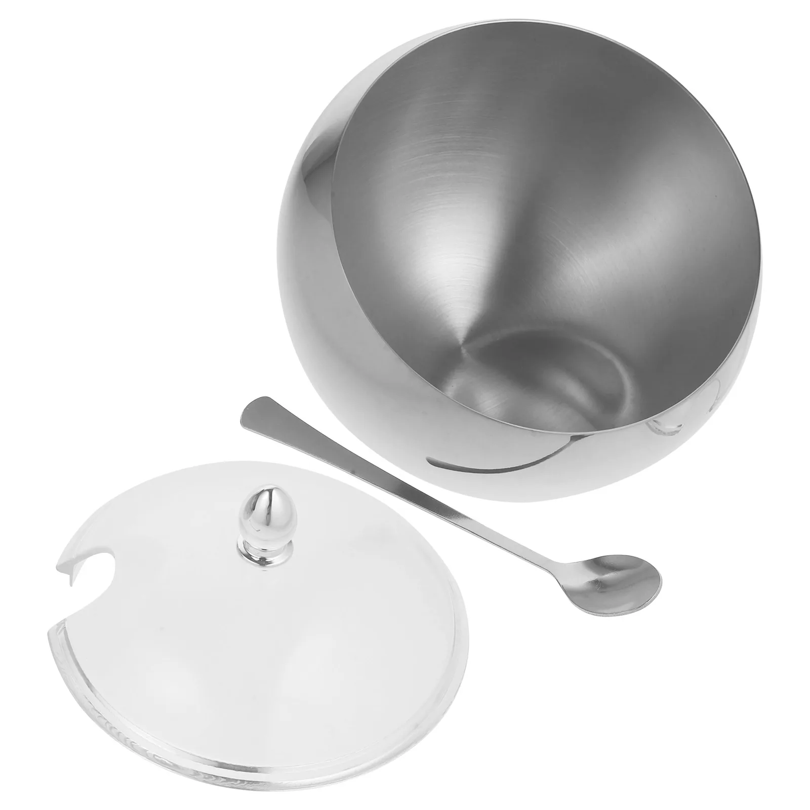 

Golden Spherical Spice Bowls Stainless Steel Condiment Jars Slanted Mouth Kitchen Restaurant Party 500ml Easy Cleaning