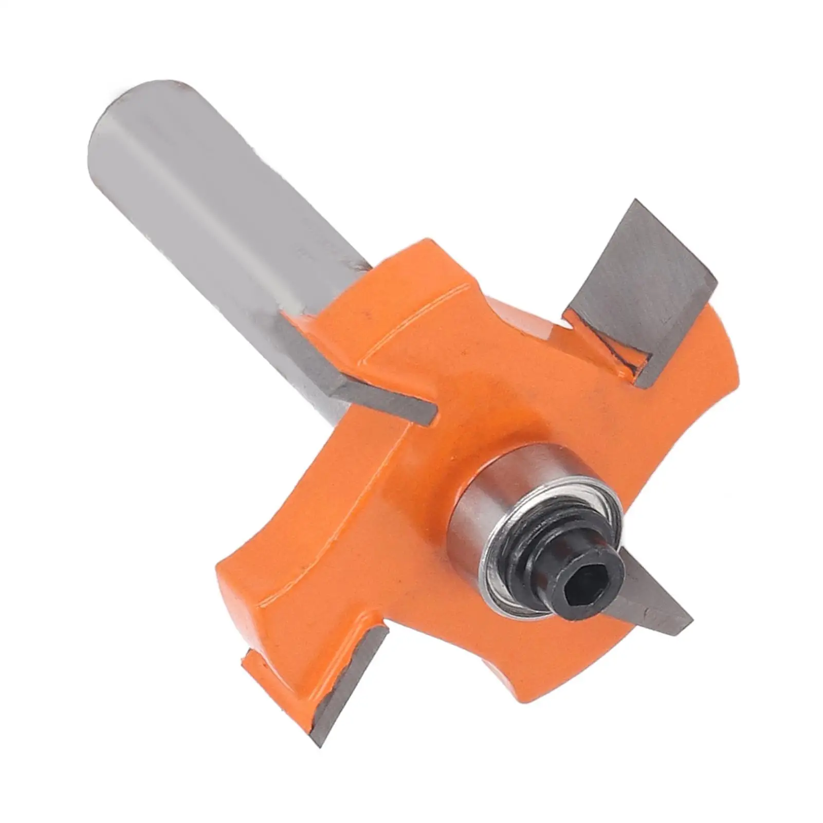 4 Wing High Carbon Steel Slot Cutter Router Bit 8mm Shank Anti Backlash for pine Wood Rabbet Cutting Tool