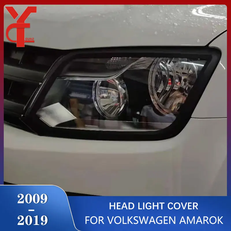 

ABS Headlight Covers Trims Head Lamp Hood For VW Amarok 2009 2010 2011 2012 2013 2014 2015 2016 2017 2018 2019