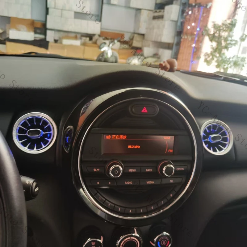 

4pcs For BMW Mini F54 F55 F56 LED Ambient Light Front Dashboard AC Air Condition Vent Outlet Turbo Interior Trim Car Accessories