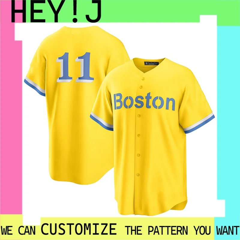 Men Women Sweatshirts Short Sleeve Tee 3DPrint Number T-shirts Oversized T-shirt MLB Boston Red Sox Baseball Jersey Ball Uniform