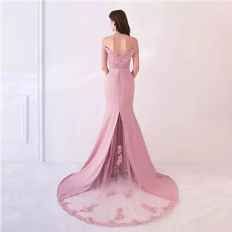 Luxury Women's Evening Dress twill Sateen Mermaid Long Prom Dress Bridesmaid In Wedding Dress Sleeveless Formal Ceremony Dresses