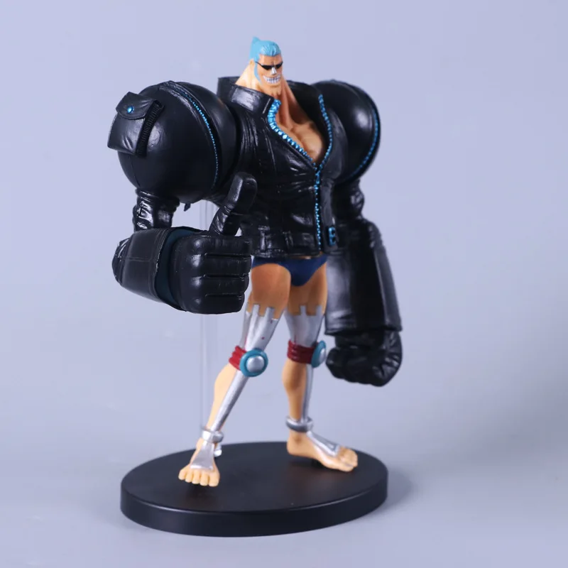 Anime One Piece Franky Black Suit Ver. PVC Action Figure Collectible Model Kids Toys Doll 20cm