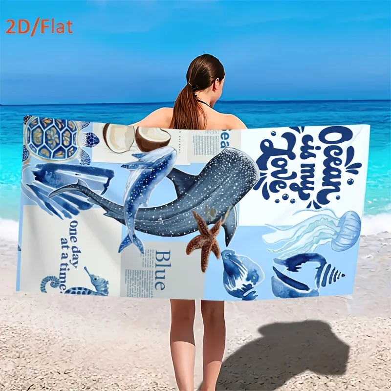Oversized Capybara Beach Towel Quick Dry Microfiber Pool Bedding Sausage Dog Bath Blanket Sandproof Seaside Picnic Cloth Gift