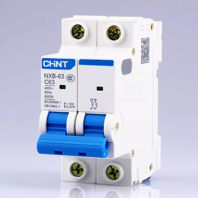 CHINT NXB-63 2P AC MCB C Curve 400V 10A 16A 20A 25A 32A 40A 63A Mini Circuit Breaker image 2
